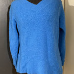 Anthropologie 💜  Fuzzy Bright Blue Sweater Photo 0