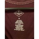st. john's bay St John’s Bay Maroon 3/4th Sleeve V Neck Top Size Medium Photo 2