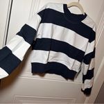 Lululemon Striped Perfectly Oversized Crewneck Sweatshirt Sz 4 Photo 2