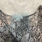 Ophelia Roe  v-neck snakeskin 3/4 sleeve flowy blouse top shirt woman’s XL Photo 4