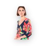 Trina Turk new ā Picturesque Bright Floral Print Sheath Mini Dress ā Navy ā 2 Photo 3