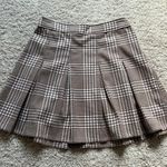 Hollister Brown Plaid Skirt Photo 0