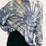 Free People We The Free Blue Best Catch Tie Dye Tunic Top Photo 0
