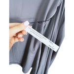 Susana Monaco NWT Quiet Luxury Flare Sleeve Cold Shoulder Top Small Gray Y2K Photo 4