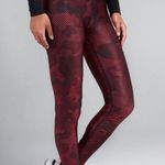 Terez Red Camo Stripe High Rise Leggings Photo 0