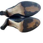 Banana Republic  Black Leather Knee High Boots Gold Zip Size 9M Photo 12