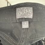 Bebop  Black Denim Cutoff Shorts Frayed Hem Size 7 Photo 2