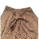 Mittoshop Animal Cheetah Print Ruffled Hem High Waisted Shorts Side Zip Size Small Photo 2