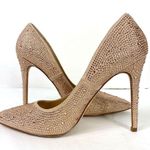 Olivia Ferguson Nude Rose Gold Sparkly Rhinestone Stiletto Heel Pumps Size 7.5 Photo 5