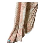 Hippie Paisley Vintage Y2k 90’s boho patchwork top stretch bell sleeve Small Orange Photo 6