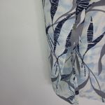 Laura Scott  24W Blue Gray Aloha Shirt Top Plus Photo 1