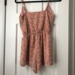Forever 21 Women’s Pink Floral Romper Photo 2