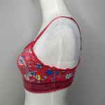 Spell Lovebird Bralette Size Large Red Floral Boho Festival Feminine Lingerie Photo 4