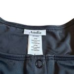 ANDIE Black One Piece Swimsuit Snap Down Bodysuit Stretch Size Small Women's Photo 7