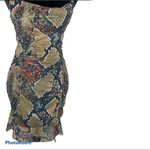 Pretty Little Thing New! PLT Snake mesh print dress with side ruching. Photo 8