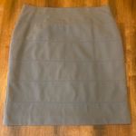 Alfani  Skirt Large Taupe Tan Pencil Skirt Textured Stripes Lined Pull On Photo 0
