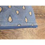 Vera Bradley  Blue FRENCH Yellow Zip Wallet Coin Case Pouch Vintage Photo 5