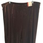 Avenue  high rise brown velvet pull on wide leg pants women’s 18/20 NEW holiday Photo 2