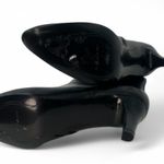 Tahari New | 8.5 | Penny Heel Ankle Zip Booties Black Leather Kittem Heel Boot Photo 2