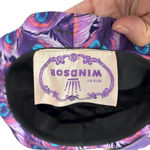 Sets by Windsor Women's Hat Purple Peacock Feather Print‎ Ribbon Bow Cute Photo 5