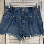 Aeropostale  "Mom Short" Pleated Front High Waisted Cutoff Jean Shorts-2 Photo 0