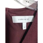 Lark & Ro Red V Neck Dress 12 Minimalist Quiet Luxury Career Dark Romantic Photo 4