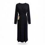 Nordstrom  Signature Elegant Navy Long Sleeve Dress Photo 2