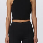 Helmut Lang ‎ Black Sleeveless Women's ribbed tank size large Photo 0