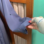 Adrienne Vittadini AV Elegant Blue Shirt Dress Photo 4