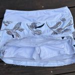 Athleta White w/ Black Floral Print  Tennis Skirt w/ Built in Shorts Photo 1