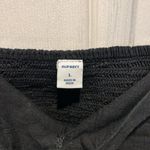 Old Navy Adjustable Strap Tank Top Black Size Large Tie Front Elastic Back Photo 2