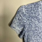 American Eagle  Outfitters Soft & Sexy T-Shirt Blue Speckled Design Cutout V-Neck Photo 1