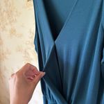 Lilla P blue Pima cotton sleeveless tank top mini dress minimalist size XL Photo 4