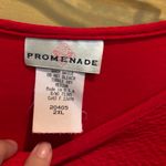 Promenade red two piece shirt set size 2XL polyester made‎ in USA vintage Photo 1