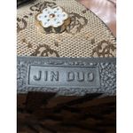 Jin Duo Sandals Womens Size 10 Brown Floral Buckle Slide Platform Shoes Photo 7