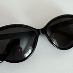 Black Plastic Cat Eye Polarized Sunglasses Photo 3