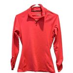 Under Armour  Women's Small Fitted ColdGear Pink 1/2 Zip Long Sleeve Pullover Gym Photo 0