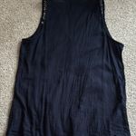Converse Embroidered Navy Blue Sleeveless Top Photo 2