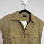 NWT Dark Green Denim Cargo Mini Dress Photo 1