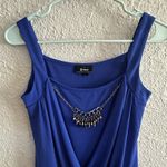 Vintage‎ Y2K 90s B Wear Womens Y2K Wrap Top Size S Blue Romantic Sexy Holiday Photo 5