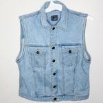 Liz Claiborne Vintage light wash denim vest size S Photo 3