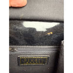 Vintage Studio Black Patent Leather Silver Chain Strap Mini‎ Bag Purse Photo 4