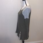 Red Haute  dark green ribbed stretchy knit sweater Photo 4