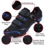 Kescoo Unisex Cycling Shoes Compatible w/ Peloton Indoor Outdoor Cleats sz 44 EU Black Photo 1