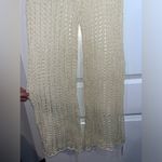 Odiva NWT Crochet Pullover Swimwear Cover Up Pants Size Large in Crème Color Photo 7