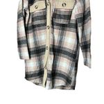 MELLODAY  Longline Oversized Flannel Jacket Shacket‎ Photo 2