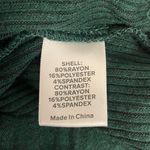 Evereve  Forest Green Knit Sweater Turtleneck size Large Loose Cozy Comfy Photo 4