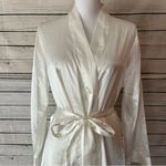 Morgan Taylor  Cream Satin Robe Size Small/Medium Photo 5
