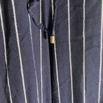 Ralph Lauren Lauren XL Blue White Striped Drawstring Viscose Wide Leg Pants Photo 4