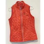Gramicci Vest Womens Insulated Small Orange Full Zip Hiking 3 Pockets 1692 Photo 1